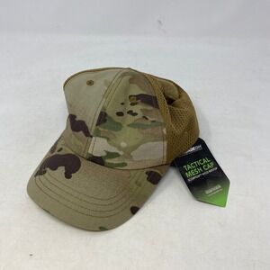 BrigadeQM Tactical Mesh Cap Scorpion OCP Camo Coyote Brown Hat BCM0485 NEW